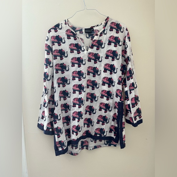 madison mathews elephant tunic - Picture 1 of 6